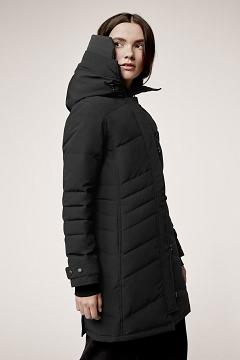 Chamarras Canada Goose Mujer Mexico - Lorette Abrigos Negros ZJ4162038